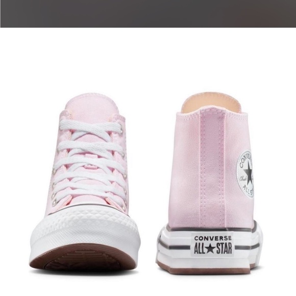 Converse Pink High-Top Sneakers lift size 11 NEW - Picture 4 of 4